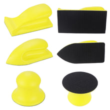 Load image into Gallery viewer, Hand Sanding Disc Holder Sand Paper Backing Polishing Pad Grinding Block PU Foam Sanding Disc