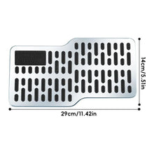 Load image into Gallery viewer, Z Shape Car Foot Rest Pedal Board Floor Carpet Mat Anti-slip Stainless Steel Heel Pad Black Beige Brown For Car Truck SUV