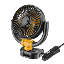 Load image into Gallery viewer, 5V/12V/24V Electric Car Cooler Low Noise USB Folding Car Cooling Fan 360 Rotation Automobile Air Cooler for Auto SUV Summer