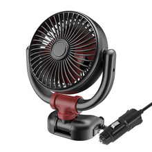 Load image into Gallery viewer, 5V/12V/24V Electric Car Cooler Low Noise USB Folding Car Cooling Fan 360 Rotation Automobile Air Cooler for Auto SUV Summer