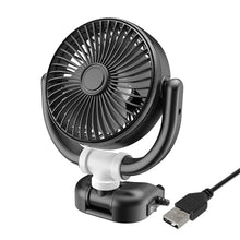 Load image into Gallery viewer, 5V/12V/24V Electric Car Cooler Low Noise USB Folding Car Cooling Fan 360 Rotation Automobile Air Cooler for Auto SUV Summer