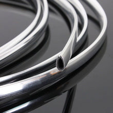 Load image into Gallery viewer, 3m/4m/5m/6m Car Door Edge Scratch Air Conditioning Automotive Output Decoration Strip Grid Moulding Trim Protector Chrome DIY U Style
