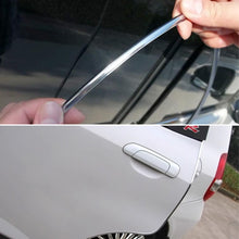 Load image into Gallery viewer, 3m/4m/5m/6m Car Door Edge Scratch Air Conditioning Automotive Output Decoration Strip Grid Moulding Trim Protector Chrome DIY U Style