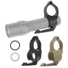 Load image into Gallery viewer, 1-Inch Tactical Flashlight Portable Ring For 2.2CM Inner Diameter Outdoor Hiking Camping Flashlight Hanging Buckle