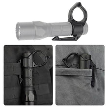 Load image into Gallery viewer, 1-Inch Tactical Flashlight Portable Ring For 2.2CM Inner Diameter Outdoor Hiking Camping Flashlight Hanging Buckle