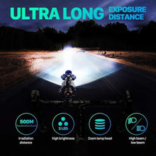 Load image into Gallery viewer, 1PC 3LED Bicycle Headlights T6 Aluminum Alloy Strong Light Highlighting Airplane Shaped Lights Outdoor Night Riding Set