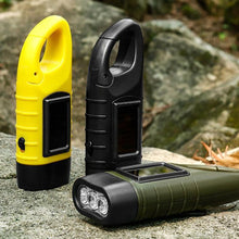 Load image into Gallery viewer, Outdoor Solar Hand-Operated Dual Purpose Flashlight Portable Multi-Functional LED First Aid Mountaineering Camping Hiking Emergency Light