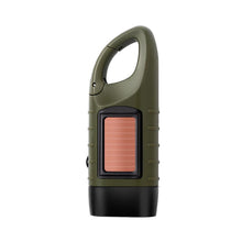Load image into Gallery viewer, Outdoor Solar Hand-Operated Dual Purpose Flashlight Portable Multi-Functional LED First Aid Mountaineering Camping Hiking Emergency Light