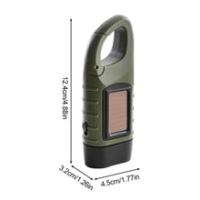 Load image into Gallery viewer, Outdoor Solar Hand-Operated Dual Purpose Flashlight Portable Multi-Functional LED First Aid Mountaineering Camping Hiking Emergency Light