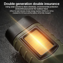 Load image into Gallery viewer, Outdoor Solar Hand-Operated Dual Purpose Flashlight Portable Multi-Functional LED First Aid Mountaineering Camping Hiking Emergency Light