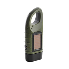 Load image into Gallery viewer, Outdoor Solar Hand-Operated Dual Purpose Flashlight Portable Multi-Functional LED First Aid Mountaineering Camping Hiking Emergency Light