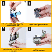 Load image into Gallery viewer, Outdoor Tactical Lighter Camouflage Storage Box Waterproof Fall-Proof Zippo Liner Protective Shell Adapts To MOLLE System