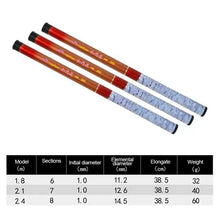 Load image into Gallery viewer, 1.8/2.1/2.4M Retractable Ultra-Short Fiberglass Rod Portable 38.5CM Stream Fishing Rod Fishing Supplies