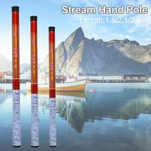 Load image into Gallery viewer, 1.8/2.1/2.4M Retractable Ultra-Short Fiberglass Rod Portable 38.5CM Stream Fishing Rod Fishing Supplies