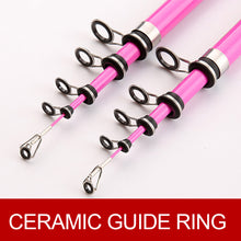 Load image into Gallery viewer, 1.5/1.8M Portable Retractable Lure Fishing Rod Ultra-Short Section 38CM FRP Fishing Rod