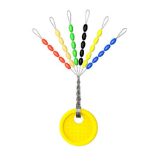 Load image into Gallery viewer, 5PCS Color Olive Shaped Rubber Space Bean Competition Main Line Module Lure Small Accessories