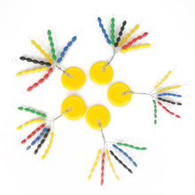 Load image into Gallery viewer, 5PCS Color Olive Shaped Rubber Space Bean Competition Main Line Module Lure Small Accessories
