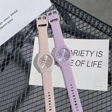 Load image into Gallery viewer, Candy Color Quartz Watch With Silicone Strap Fashion Ladies Watch Square High-Value Digital Pointer Women Watch