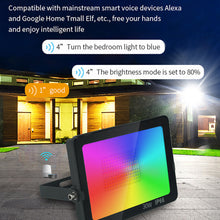 Load image into Gallery viewer, Tuya APP Control RGB Floodlight Smart RGBCW CCT 2700-6500K 30W 110V/220V AC For Garden Party Outdoor Lighting