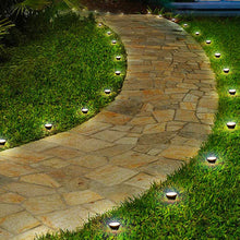 Load image into Gallery viewer, 1 Tows 10 Solar In-Ground Lights Solar Garden Light Outdoor Waterproof Landscape Lighting for Yard Walkway Patio Driveway Decoration