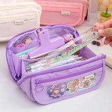 Load image into Gallery viewer, 1Pc Large Capacity Renovate Pencil Case Student Stationery Box College Style Zipper Pencil Bag Desk Organizer School Office Supplies Storage Bag