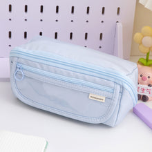 Load image into Gallery viewer, 1Pc Large Capacity Renovate Pencil Case Student Stationery Box College Style Zipper Pencil Bag Desk Organizer School Office Supplies Storage Bag