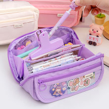 Load image into Gallery viewer, 1Pc Large Capacity Renovate Pencil Case Student Stationery Box College Style Zipper Pencil Bag Desk Organizer School Office Supplies Storage Bag
