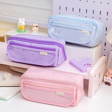 Load image into Gallery viewer, 1Pc Large Capacity Renovate Pencil Case Student Stationery Box College Style Zipper Pencil Bag Desk Organizer School Office Supplies Storage Bag