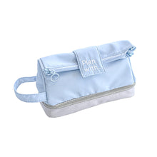 Load image into Gallery viewer, 1Pc Large Capacity Renovate Pencil Case Student Double Layer Stationery Box College Style Zipper Pencil Bag Desk Organizer School Office Supplies Storage Bag