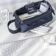 Load image into Gallery viewer, 1Pc Large Capacity Renovate Pencil Case Student Double Layer Stationery Box College Style Zipper Pencil Bag Desk Organizer School Office Supplies Storage Bag