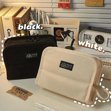 Load image into Gallery viewer, Canvas Pencil Case Aesthetic Large Capacity Pensel Box Large Capacity Girl Korean Style Pensil Bag Desk Organizer School Office Supplies Storage Bag