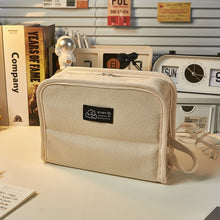 Load image into Gallery viewer, Canvas Pencil Case Aesthetic Large Capacity Pensel Box Large Capacity Girl Korean Style Pensil Bag Desk Organizer School Office Supplies Storage Bag