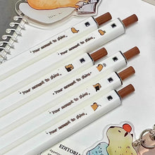 Load image into Gallery viewer, Cartoon Gel Pen Press Neuter Pen 0.5mm Black Cute Writing Drawing Pen Stationery Gifts School Office Supplies