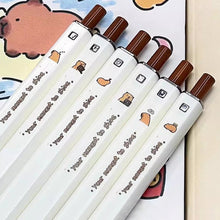 Load image into Gallery viewer, Cartoon Gel Pen Press Neuter Pen 0.5mm Black Cute Writing Drawing Pen Stationery Gifts School Office Supplies