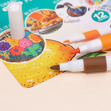 Load image into Gallery viewer, 12/60 Colors Acrylic Marker Rock Painting Kit for Kids Children Stone Paint Pens Set Ceramic Glass Wood DIY Crafts Art Supplies