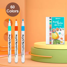 Load image into Gallery viewer, 12/60 Colors Acrylic Marker Rock Painting Kit for Kids Children Stone Paint Pens Set Ceramic Glass Wood DIY Crafts Art Supplies