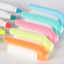 Load image into Gallery viewer, 5 Colors/box Double Headed Highlighter Pen Set Fluorescent Drawing Markers Highlighters Pens Art Japanese Cute Pastel Stationery