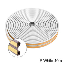 Load image into Gallery viewer, 5M/10M Door Window Seal Strip Self-adhesive Acoustic Foam Sealing Strip Tape Insulation Windproof Rubber Weatherstrip