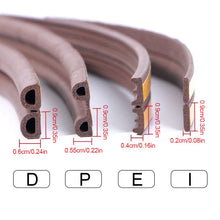 Load image into Gallery viewer, 5M/10M Door Window Seal Strip Self-adhesive Acoustic Foam Sealing Strip Tape Insulation Windproof Rubber Weatherstrip