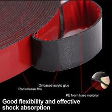 Load image into Gallery viewer, 10M Double Sided Foam Tape Black PE Sponge Ultra-strong Self-adhesive Waterproof Heavy Duty Mounting Tape for Decor