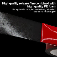 Load image into Gallery viewer, 10M Double Sided Foam Tape Black PE Sponge Ultra-strong Self-adhesive Waterproof Heavy Duty Mounting Tape for Decor