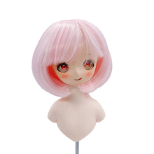 Load image into Gallery viewer, 1/3 BJD Dolls 22-23CM Head Circumference Short Hair High Temperature Fiber Soft Silk Doll Wig Multi-color Doll's Accessories