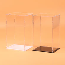Load image into Gallery viewer, 1Pc Transparent Acrylic Display Case Storage Box 11.4x9.7x18cm for Labubu Plush Dolls/Toys Organizer Protective Container