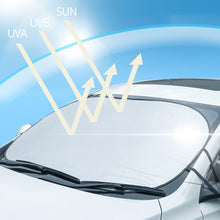 Load image into Gallery viewer, 55" x 31" Car Windshield Sun Shade Cover Visor Protector Foldable Interior Anti UV Sun Windscreen Sunshades Accessories Automobile