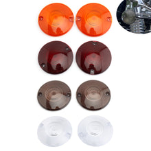 Load image into Gallery viewer, 2Pcs Motorcycle Turn Signal Light Indicator Lens Cover For Touring Models 1986-2014 Road King Electra Glides Ultra Glide Road Glide Smoke Clear