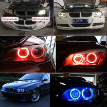 Load image into Gallery viewer, 2Pcs Car LED Angel Eyes Marker Light Bulbs Car Side Light Bright Headlights Replacement 6W For BMW 3 Series E90 E91 5 Series E60 E61 Accessory