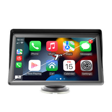 Load image into Gallery viewer, 7inch Portable Car Wireless Carplay Wireless Android Auto Car Radio Multimedia Video Player Touch Screen With Sun Visor