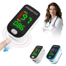 Load image into Gallery viewer, Finger Clip Heart Rate Meter for Measuring Fingertip Blood Oxygen Saturation Monitoring Pulse Black Gemstone Oximeter