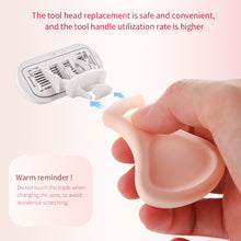 Load image into Gallery viewer, Portable Blade Shaving Razor Women Leg Armpit Hair Trimmer Hair Removal Epilator Reusable with Soap Lubrication Strip