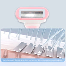 Load image into Gallery viewer, Portable Blade Shaving Razor Women Leg Armpit Hair Trimmer Hair Removal Epilator Reusable with Soap Lubrication Strip